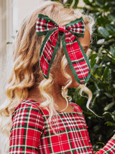 Small Long Tail Bow - Merry Plaid